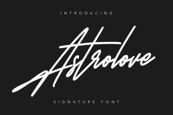 Astrolove: A Relaxed Handwritten Font for Crafters and Designers