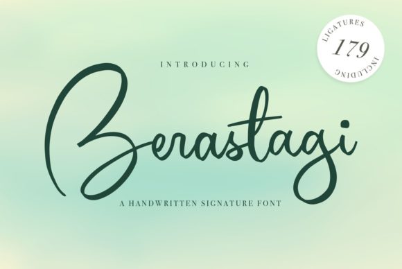 Berastagi: A Delicate Script Handwritten Typeface for Editorial Design