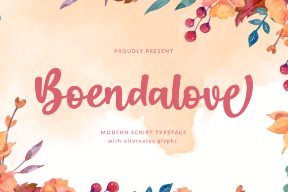 Boendalove: The Elegant Script Handwritten Font for Modern Brands