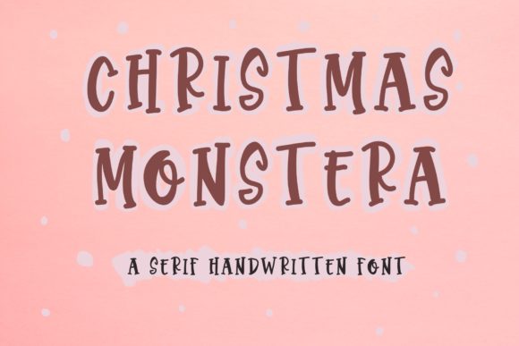 Christmas Monstera: The Handwritten Font for Festive Brand Identity