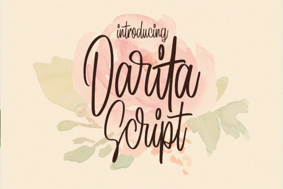 Darita: A Flowing Handwritten Font for Elegant Web Design