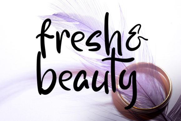 Fresh Beauty: A Handwritten Font for Elegant Web Design