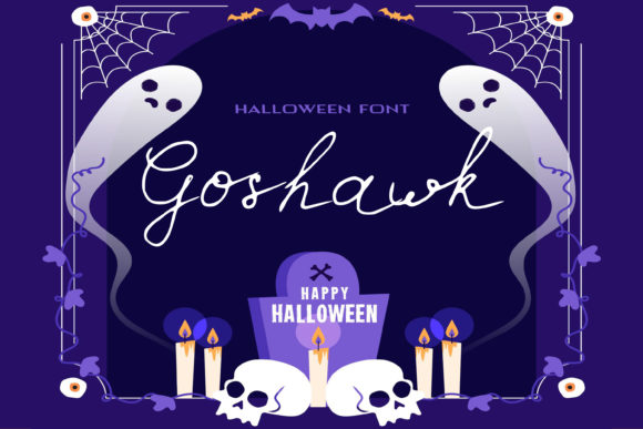 Goshawk: A Creepy Handwritten Font for Halloween Crafts