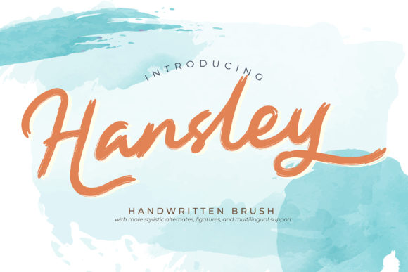 Hansley: A Relaxed Handwritten Font for Creative Brands