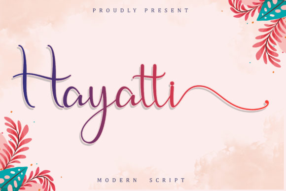 Hayatti Script Handwritten Font for Elegant Crafts