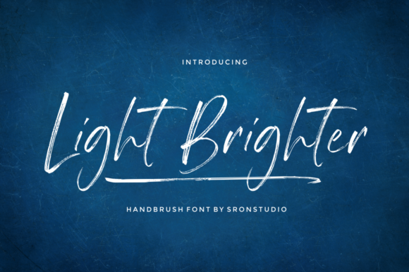 Light Brighter: A Brushed Script for Editorial Design