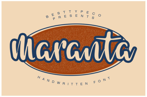 Maranta: A Bold Handwritten Typeface for Editorial Design