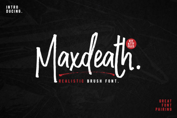Maxdeath: The Handwritten Typeface That Stops Scrolling