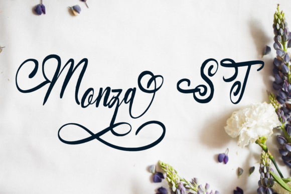 Monza ST: The Elegant Script Handwritten Font for Creative Makers