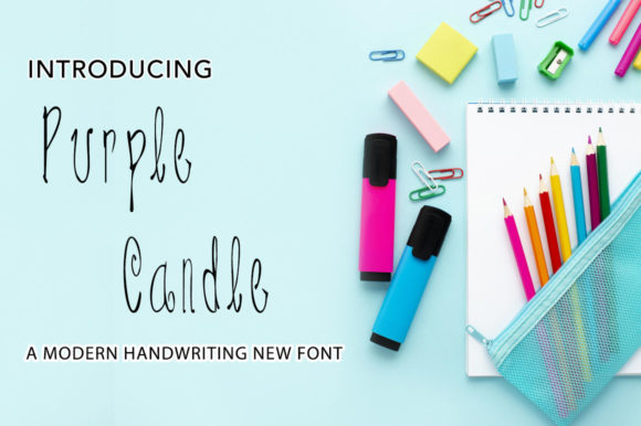Purple Candle: A Handwritten Font for Creative Campaigns