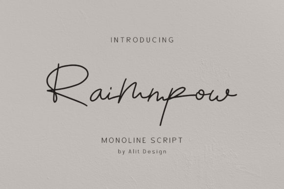 Raimmpow: The Handwritten Typeface for Polished Branding