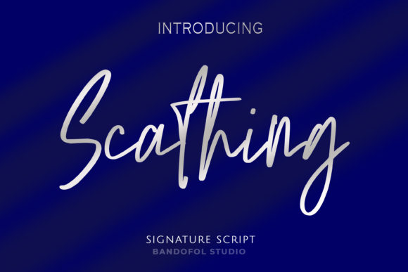 Scathing: The Relaxed Handwritten Typeface for Modern Digital Brands