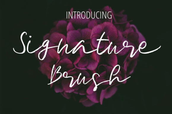 Signature Brush: A Delicate Handwritten Typeface for Editorial Design