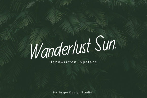 Wanderlust Sun Typeface Review for Brand Identity